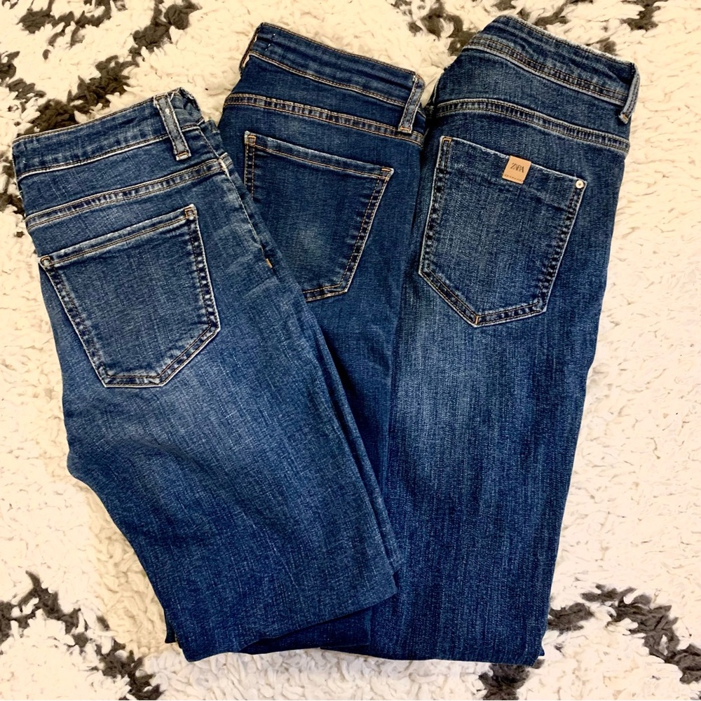 Bundle of ZARA skinny jeans. Size 6